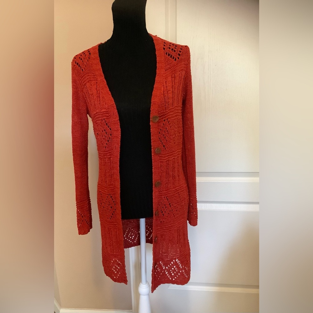 BCBGMAXAZRIA Women Duster Cardigan Sweater